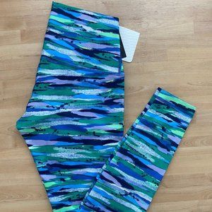 NWT Lululemon Wunder Under Hi-Rise Leggings Multi Green Blue - Sizes 6 8 10